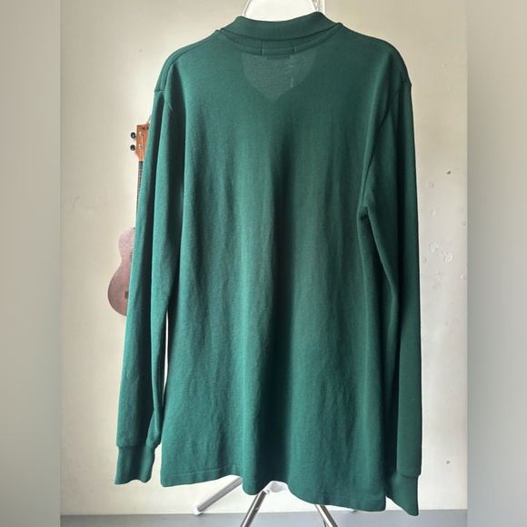 POLO RALPH LAUREN Men's Classic Fit Long Sleeve Polo Shirt Green - Picture 8 of 8